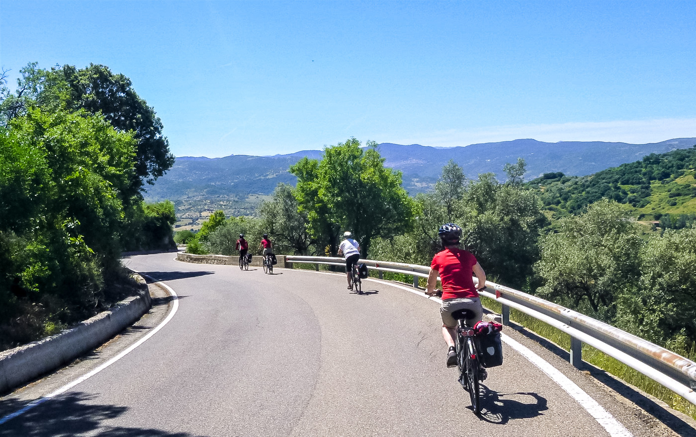 Cyklister i Sardinien